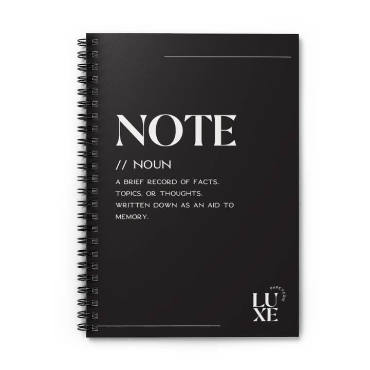 CADERNO DE DEFINIÇÃO - PRETO por atacado de Luxe Papeterie