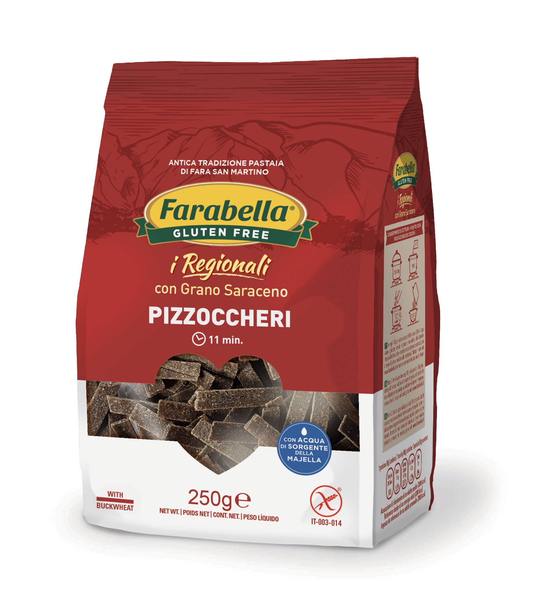 Farabella - Wholesale Pasta - Pizzocheri Gluten-Free 250G X 12