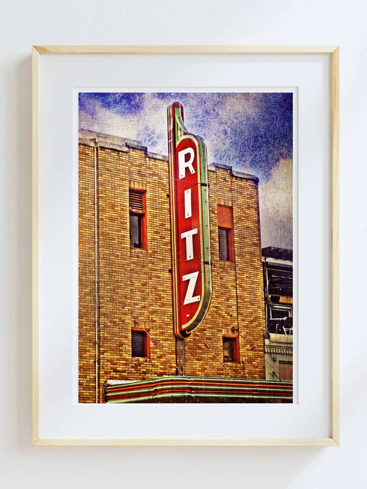 11X14 Austin, Texas Ritz für den Großhandel von Lone Chimney Mercantile