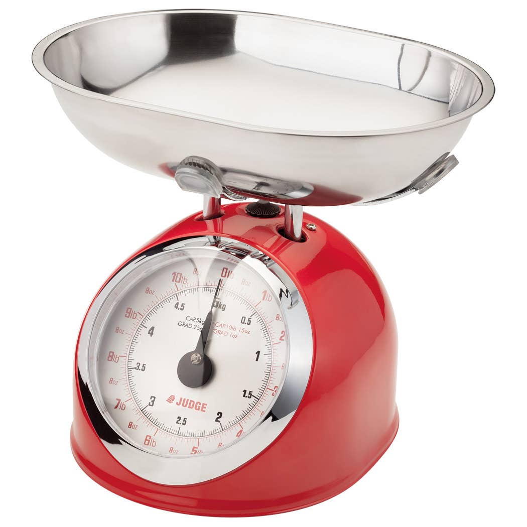 Judge UK - Wholesale Kitchen Tool/Gadget - Judge Kitchen, 5.0kg Traditional Scale, Red0
