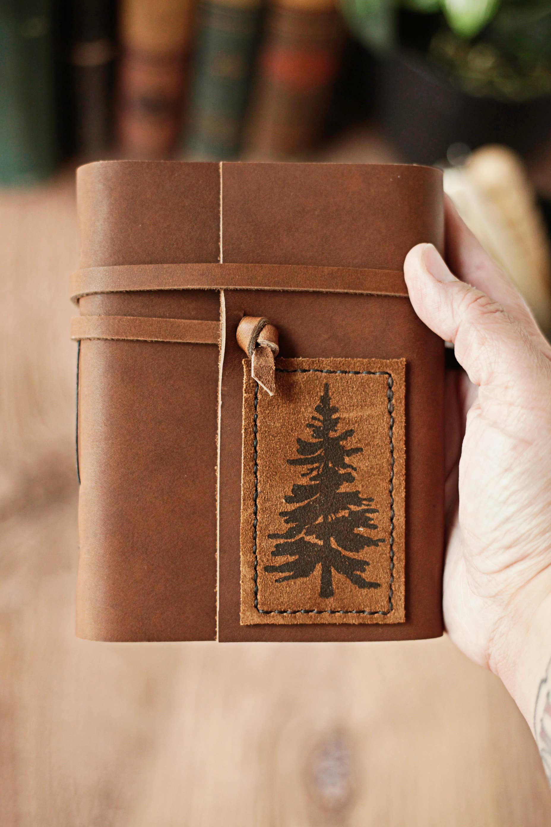 Wayfaring Goods - Wholesale Journal/Diary - Leather Journal with Pine Tree1