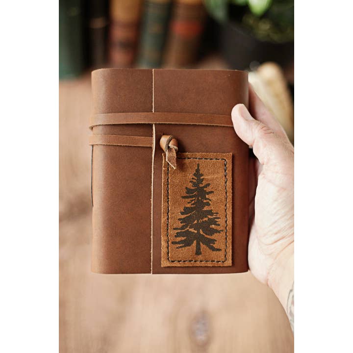 Wayfaring Goods - Wholesale Journal/Diary - Leather Journal with Pine Tree1