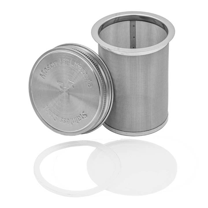 Mason Jar Lifestyle - Wholesale Tea Strainer/Infuser - Cold Brew Coffee and Tea Maker Stainless Steel Filter Kit