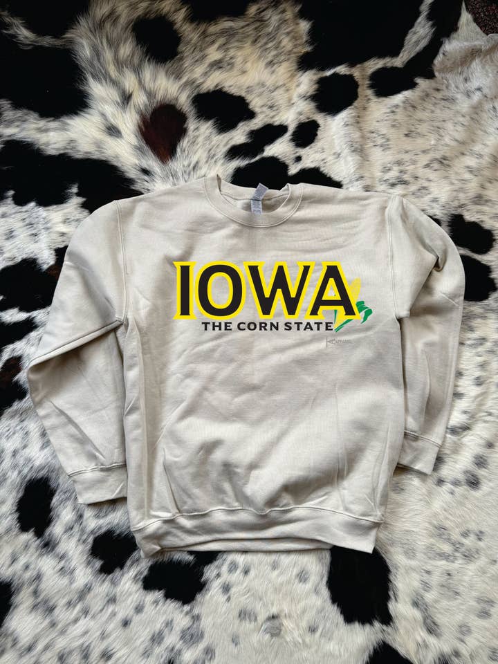 Iowa the corn state corn Crewneck for wholesale by Bar A Apparel