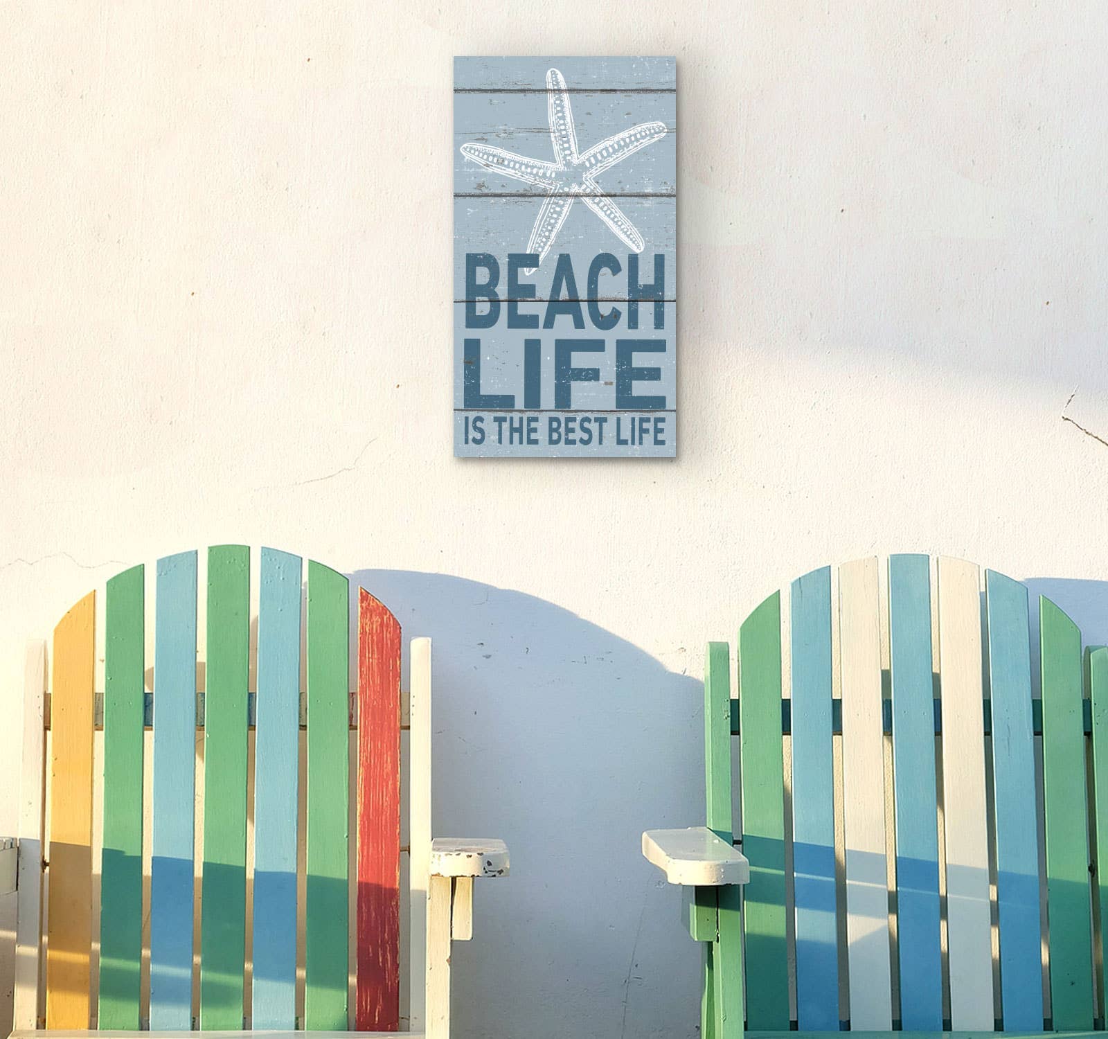 Kindred Hearts - Wholesale Sign - 11x20 Beach Life Best Life Seashell Indoor Outdoor Sign1