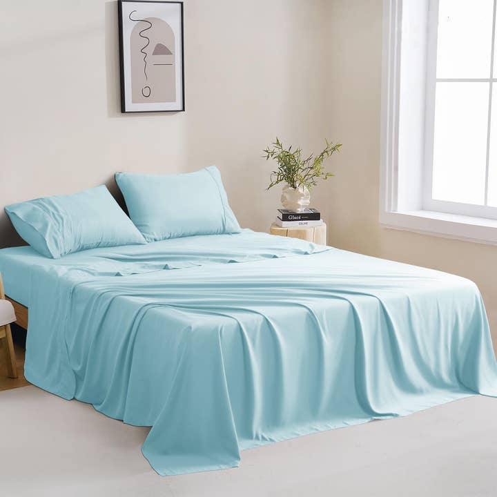 Qatan – wholesale Sheet set – 4 Piece Microfiber Sheet Set - 16" Deep Pocket Fitted Sheet13