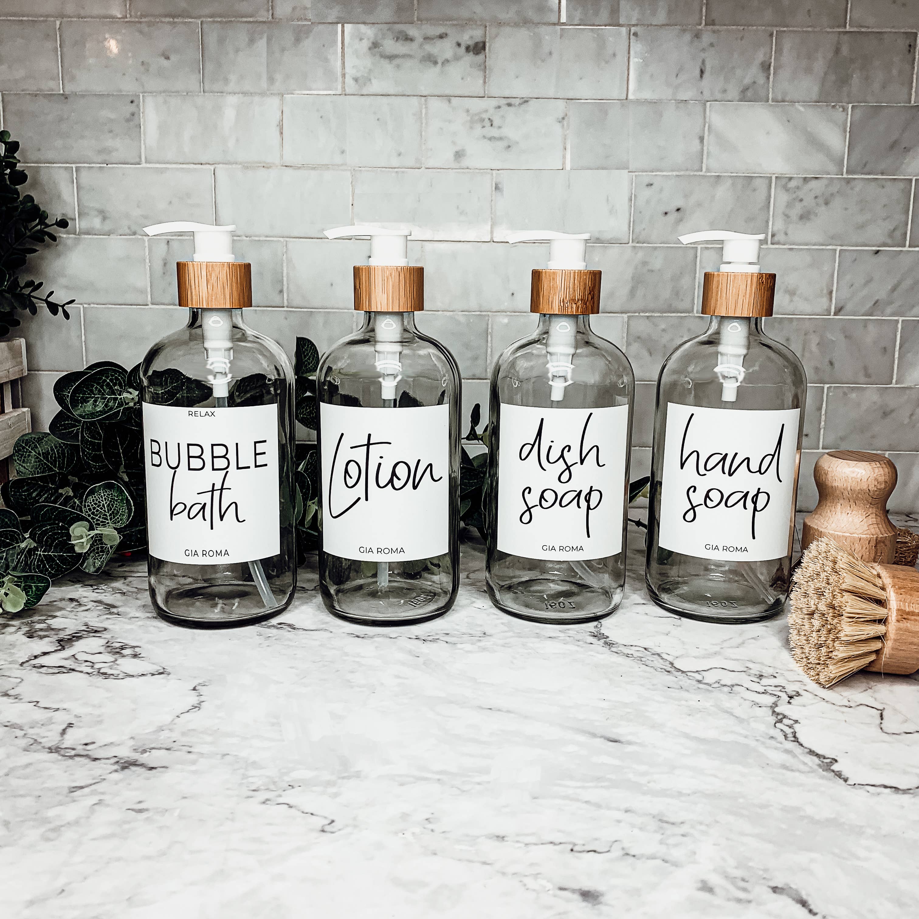 Gia Roma - Wholesale Zeepdispenser/zeeppompje - Glazen zeepdispensers met pompen, herbruikbaar, vele stijlen14