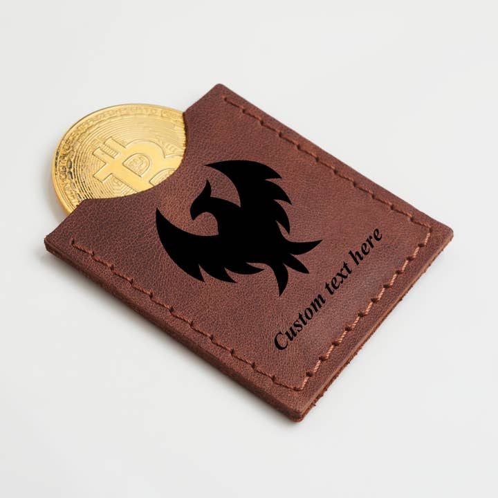 Personalized Leather Coin Slip, Custom Edc Challenge Coin for wholesale by Derio Leather