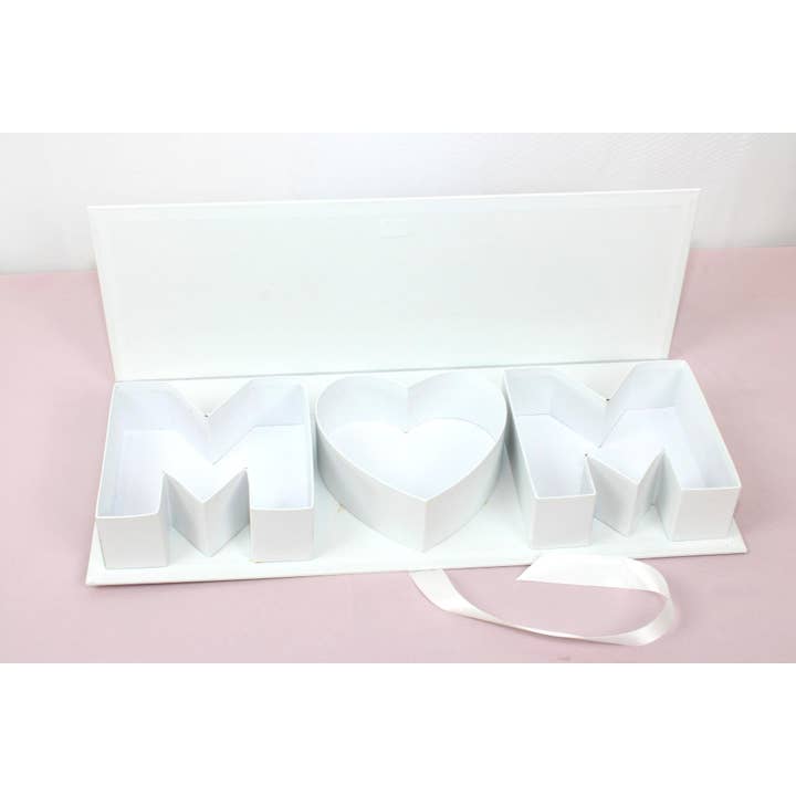 Elegant Design Supply - Wholesale Gift box - Fillable MOM Letters Flower Gift Box2