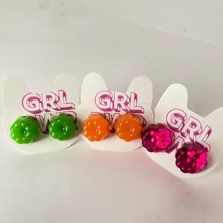 Jell-o Mold Stud Earrings for wholesale by GRL PWR Jewelry