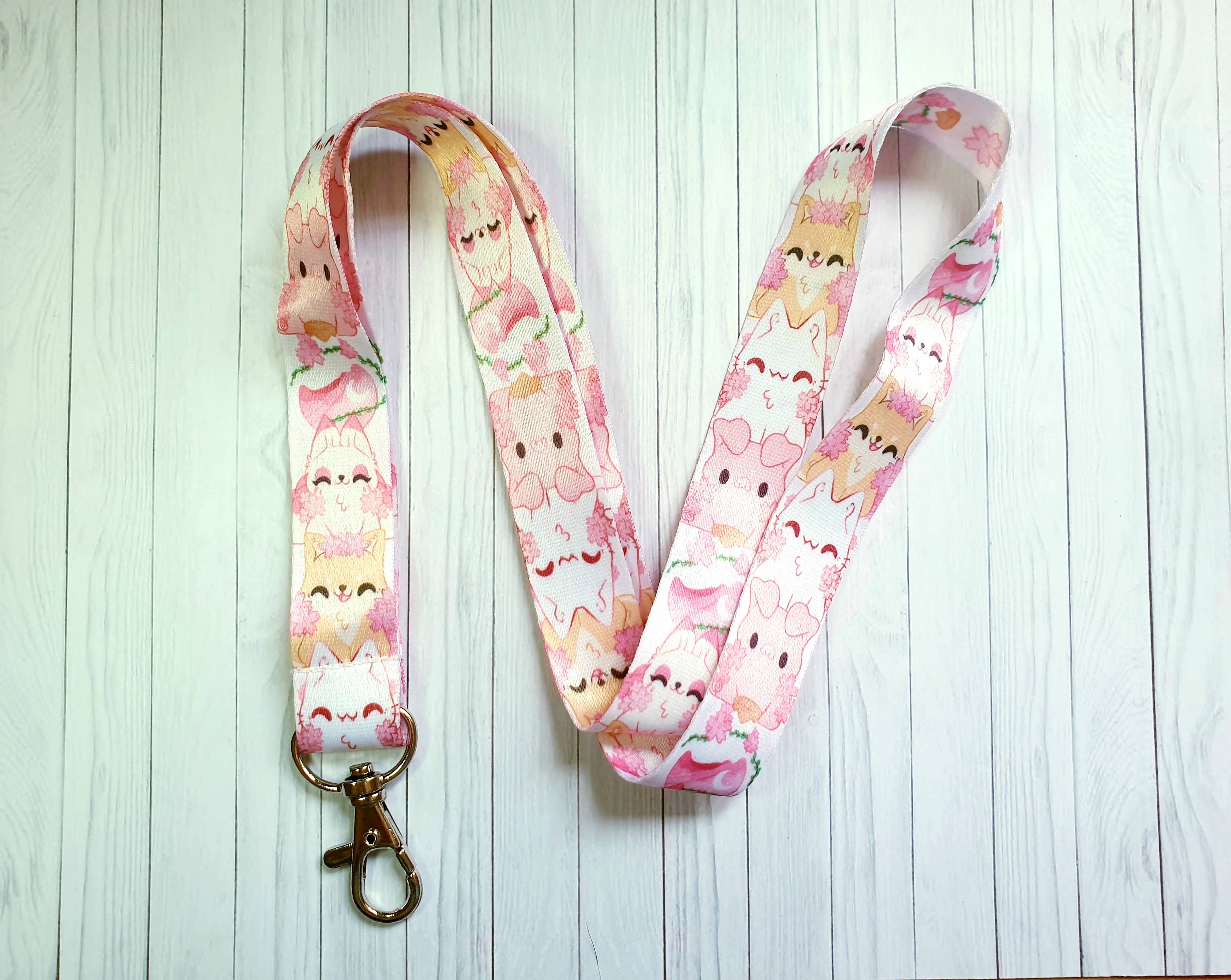 Ellesdoodlebox - Wholesale Lanyard - Women's - Sakura Animals Lanyard1