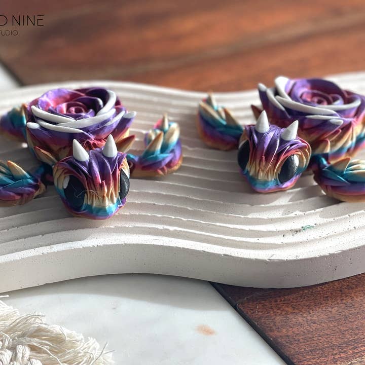 Cloud Nine 3d Studio - Wholesale Decorative Figurine - Articulated Rose Turtle4