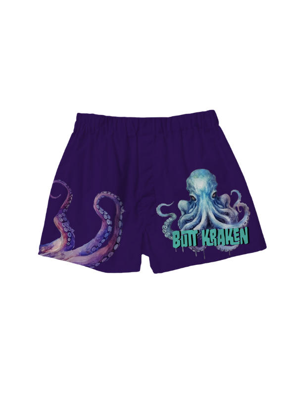 BRIEF INSANITY - Wholesale Sleepwear Bottom - Unisex - Butt Kraken Octopus Boxer Shorts0