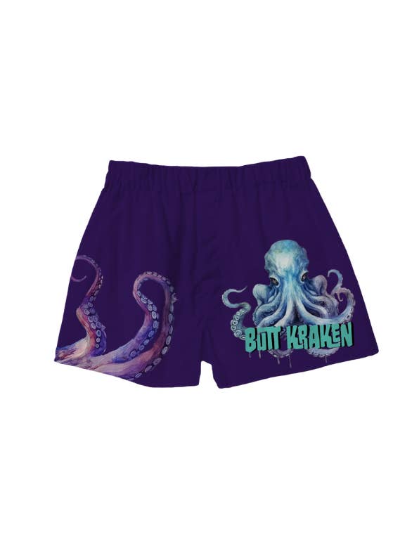 BRIEF INSANITY - Wholesale Sleepwear Bottom - Unisex - Butt Kraken Octopus Boxer Shorts