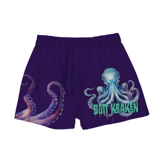 BRIEF INSANITY - Wholesale Sleepwear Bottom - Unisex - Butt Kraken Octopus Boxer Shorts0