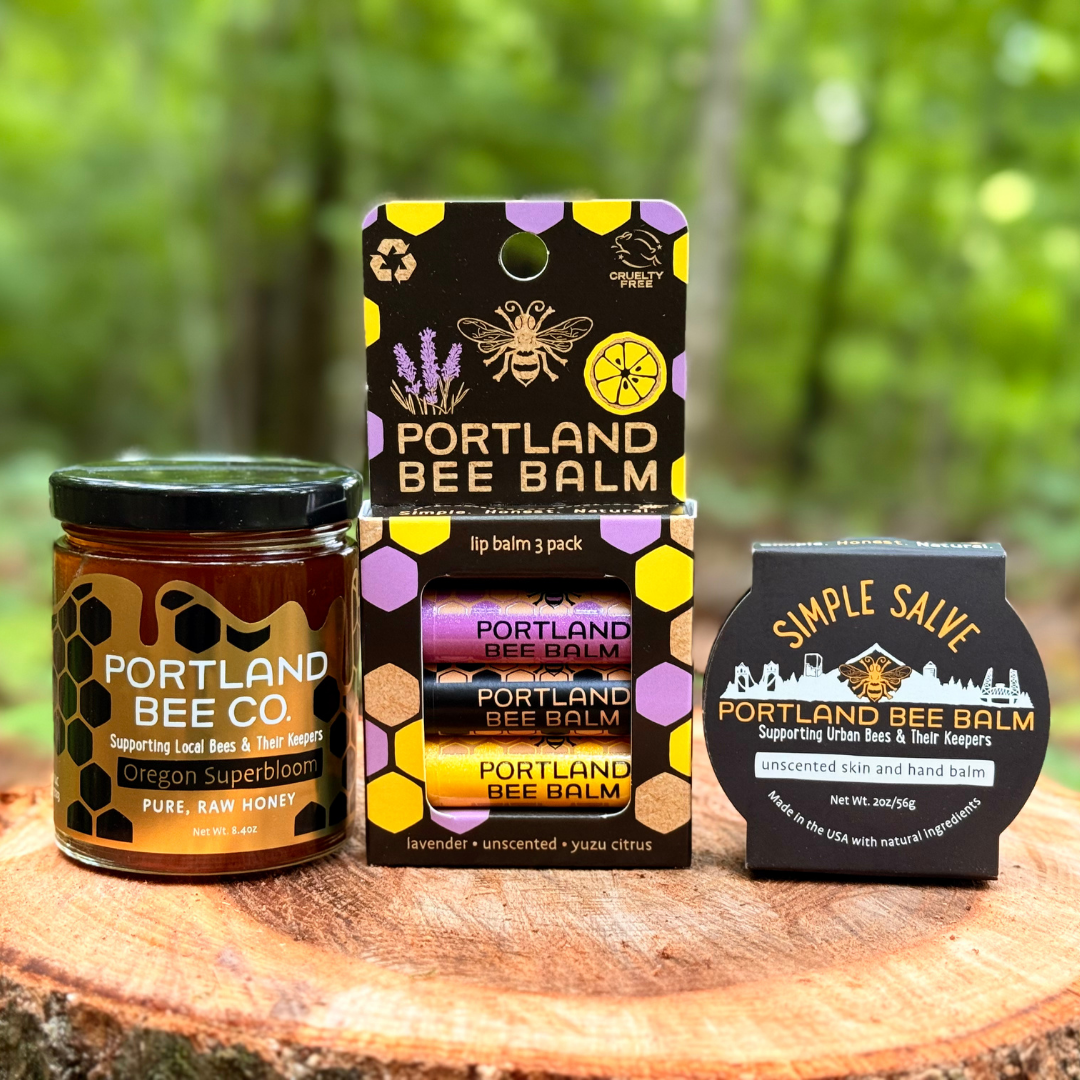 Portland Bee Balm - Wholesale Lip Balm Set - Lavender, Yuzu Citrus & Unscented Assorted Lip Balm – 3-Pack1