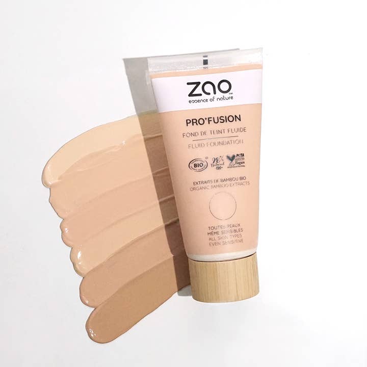 Zao Makeup - Vente Fonds de teint - Fond de teint fluide Pro'Fusion *** Bio, végétalien, 100% naturel1