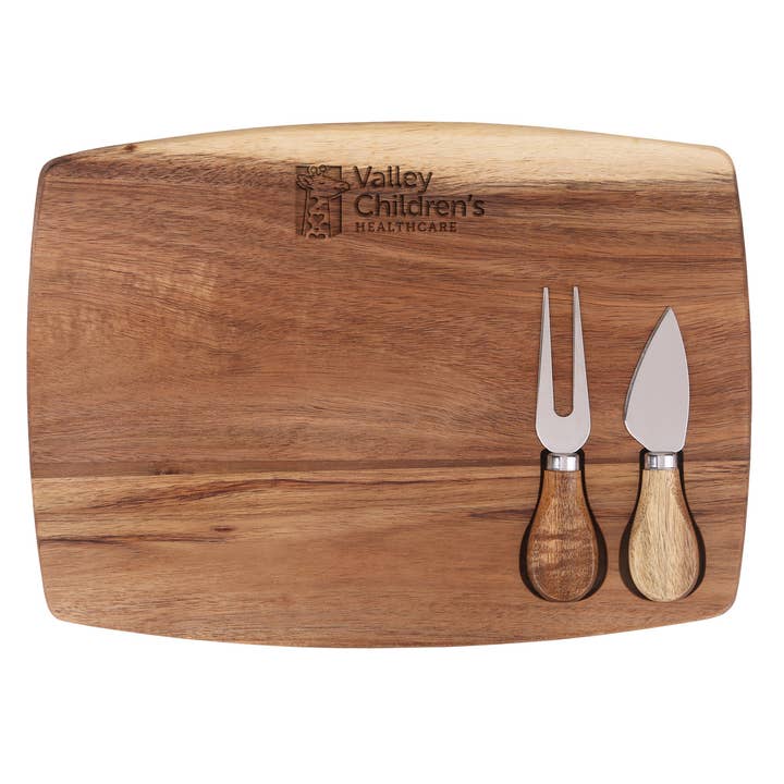 Custom BRAND OR LOGO Acacia Cheese Board for wholesale by Mercantile 12