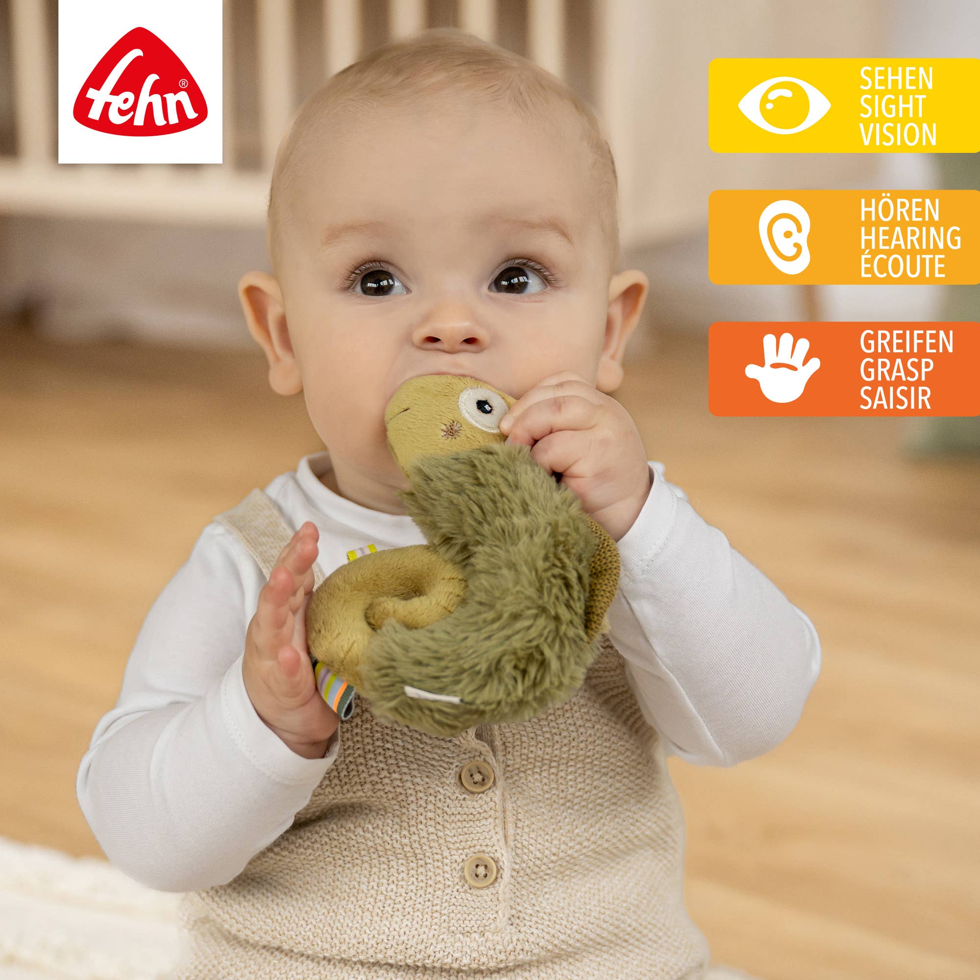 Fehn - Wholesale Handheld Rattle - Baby - Chameleon Grasping Ring - Grasping & Motor Skills Toy1