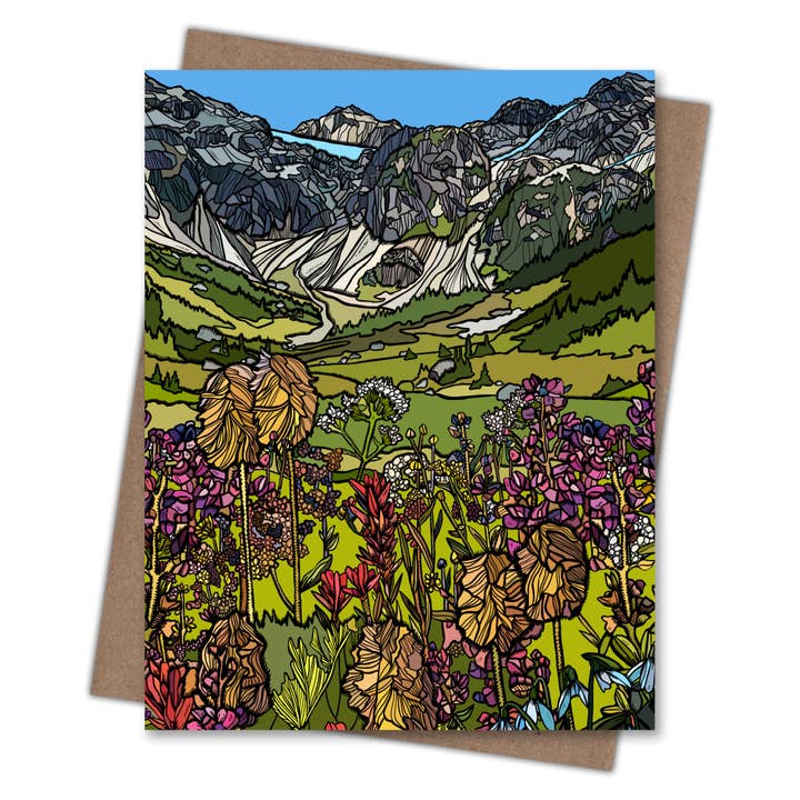 Waterknot - Wholesale Everyday Greeting Card - Brandywine Wildflower Blank Notecard