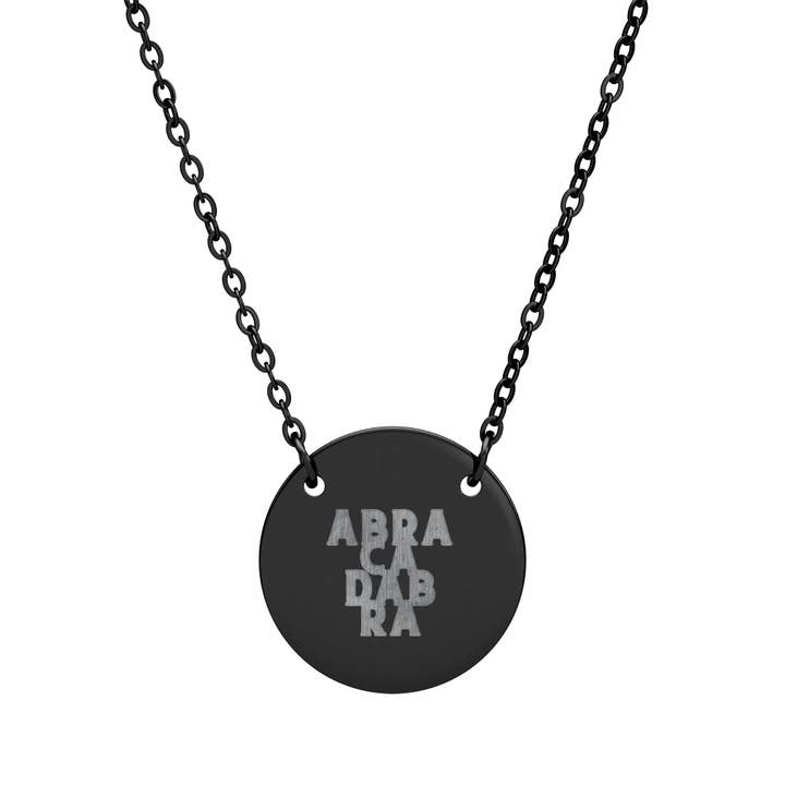 MARA Style - Wholesale Pendant/Charm Necklace - ABRACADABRA Circle Necklace - Manifestation Jewelry