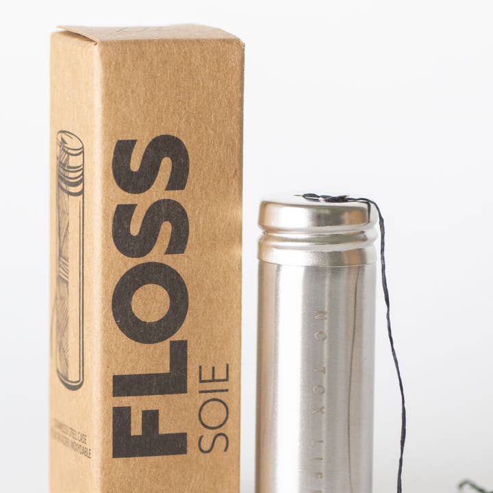 No Tox Life - Vendita all'ingrosso Filo interdentale - Filo interdentale al carbone - Supporto in acciaio - No Tox Life®3