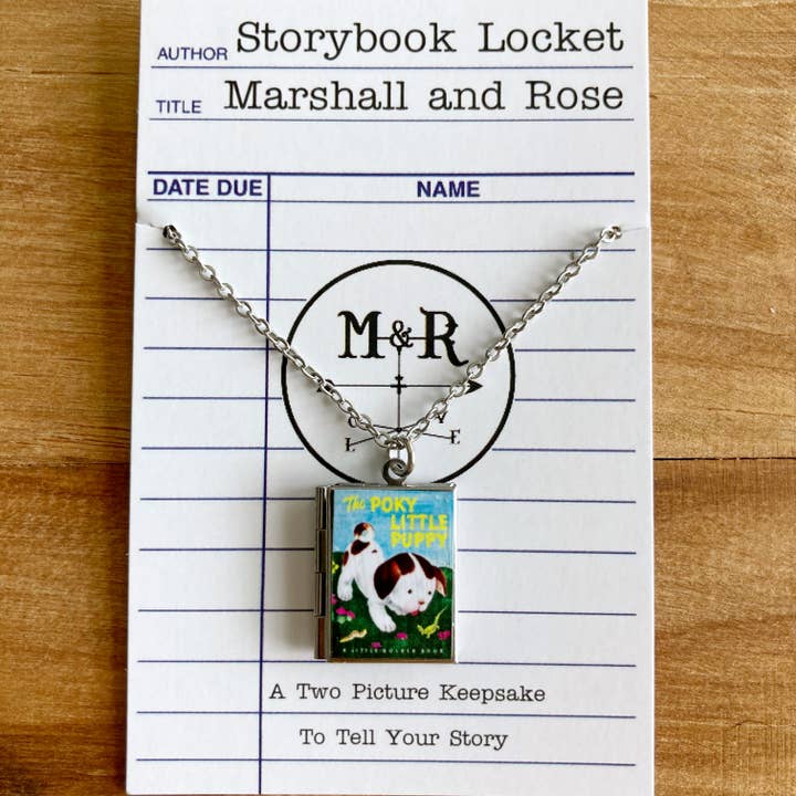 Marshall and Rose - Wholesale Pendant/Charm Necklace - Book Locket The Poky Little Puppy