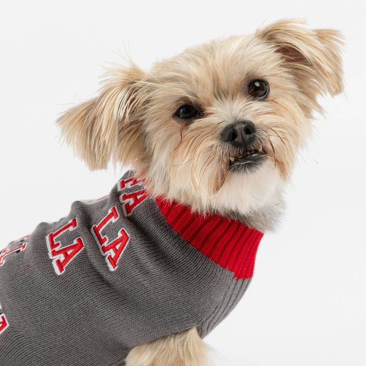 Silver Paw - Wholesale Pet Sweater - Dog - Ugly Xmas Dog Sweater - Fa La La Llama