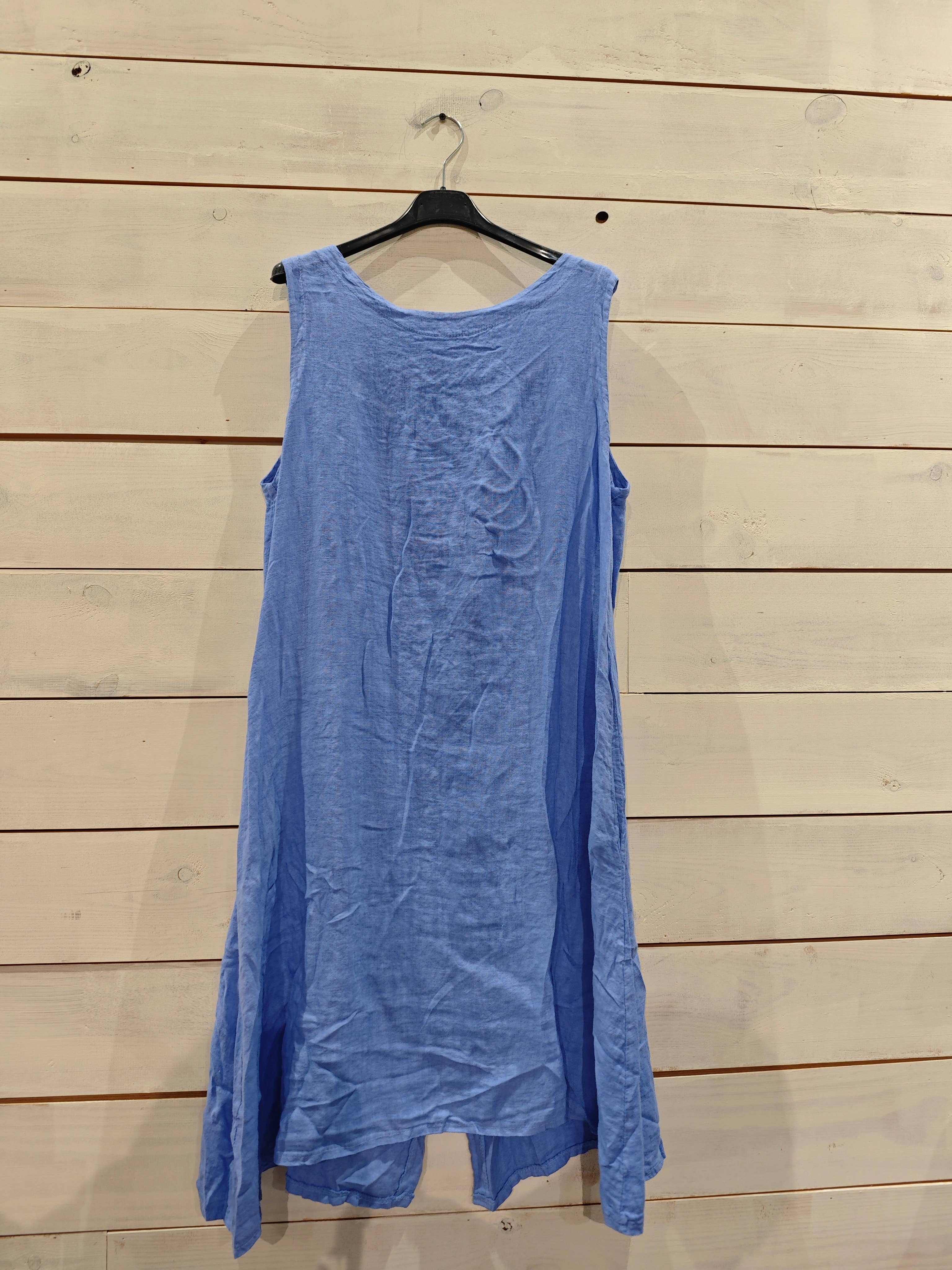 Linos y Textiles – wholesale Dress – Women's – REF 29306 SHORT SLEEVE DRESS SISA LINEN 100%8