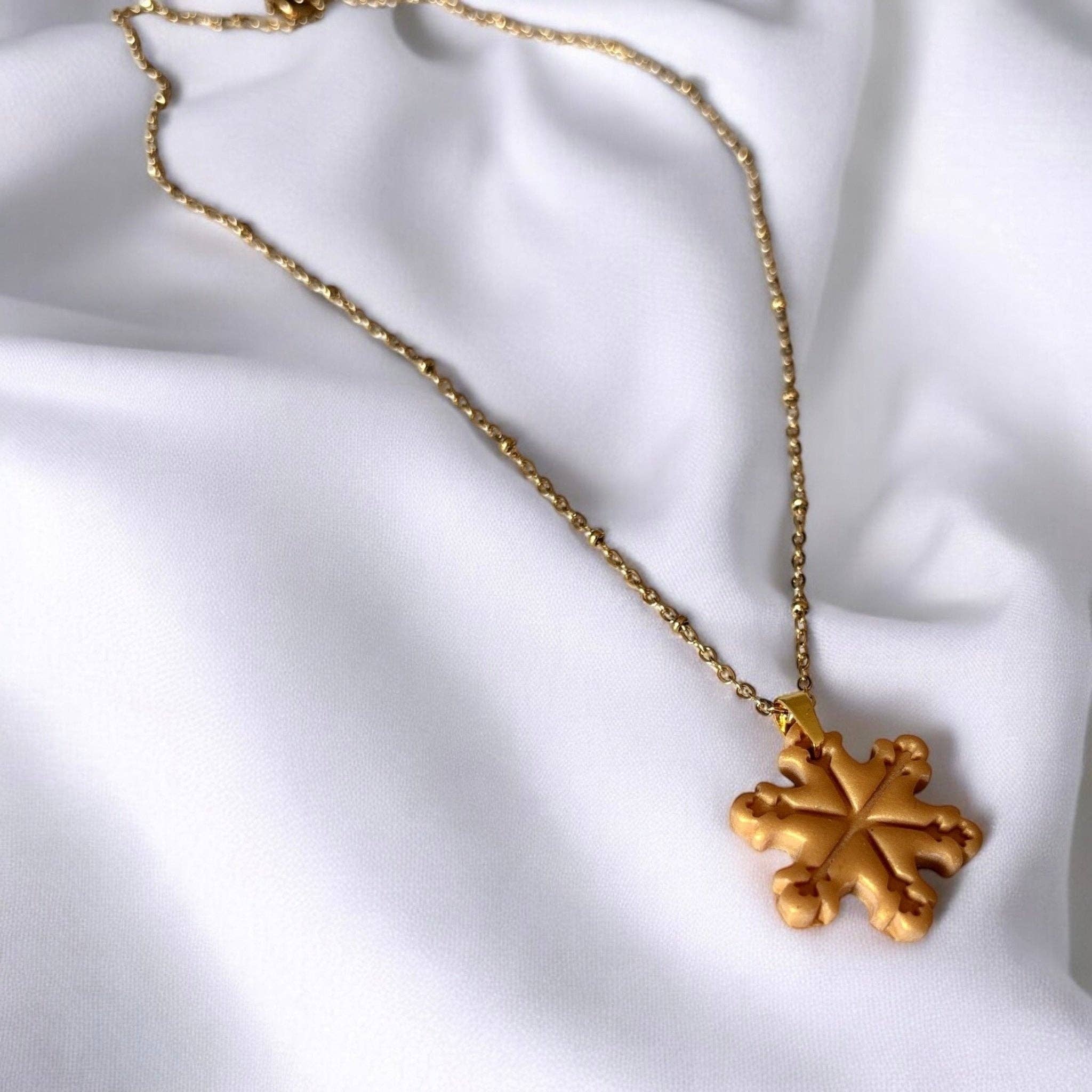 DUESTELLE ITALIA – wholesale Hänge-/berlockhalsband – WINTER GLOW - Handgjord snöflingahalsband4