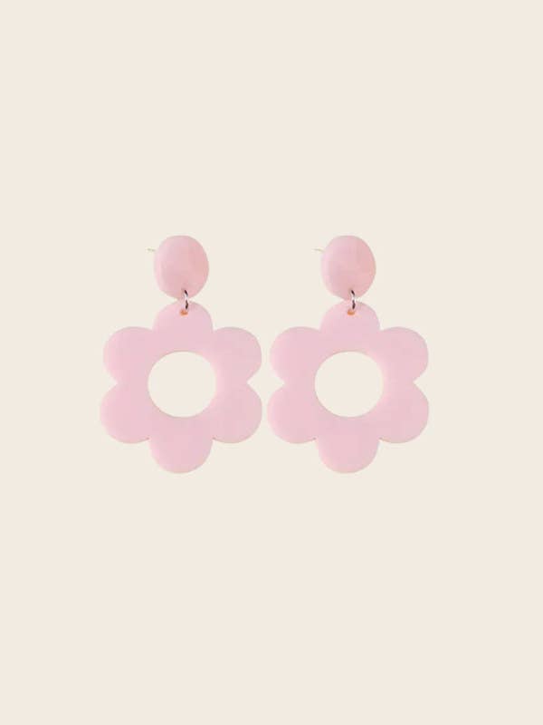 Örhängen Bloom - Rosa för wholesale av Sweet Lemons Atelier