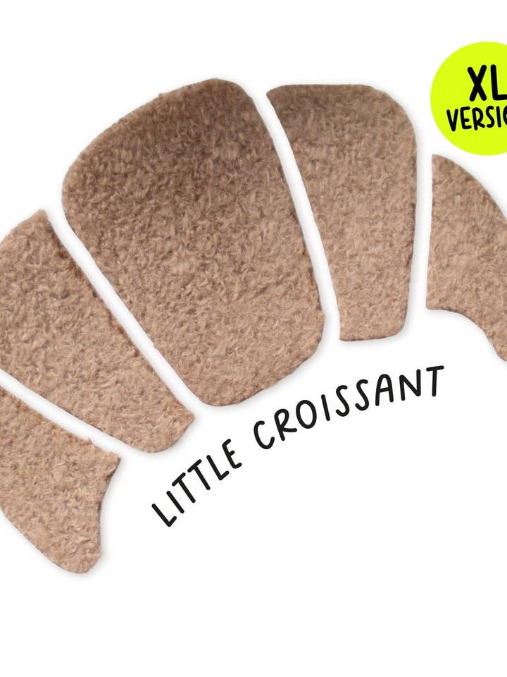 Teddy-lapp - XL Croissant *påstrykbar* för wholesale av Paul und Clara