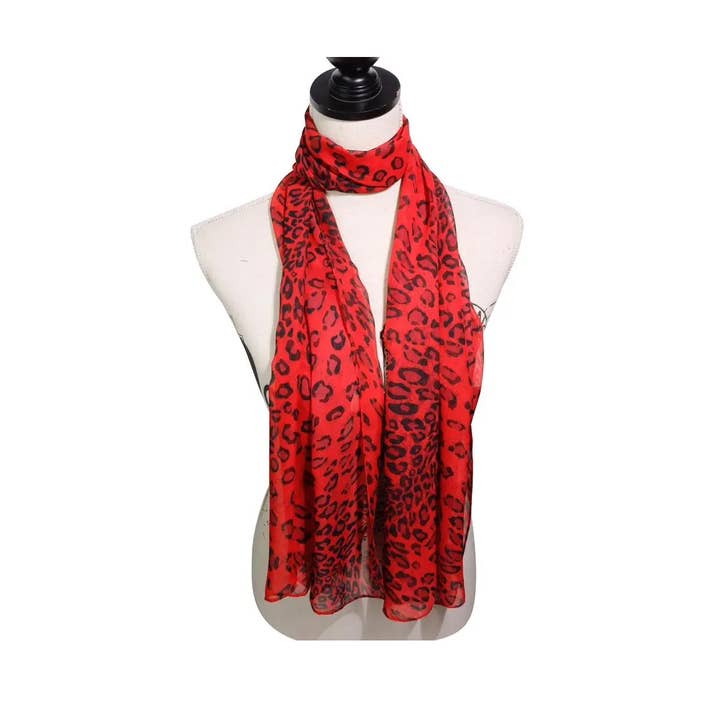 Elegant Animal Print Scarf for wholesale by Miss Minna