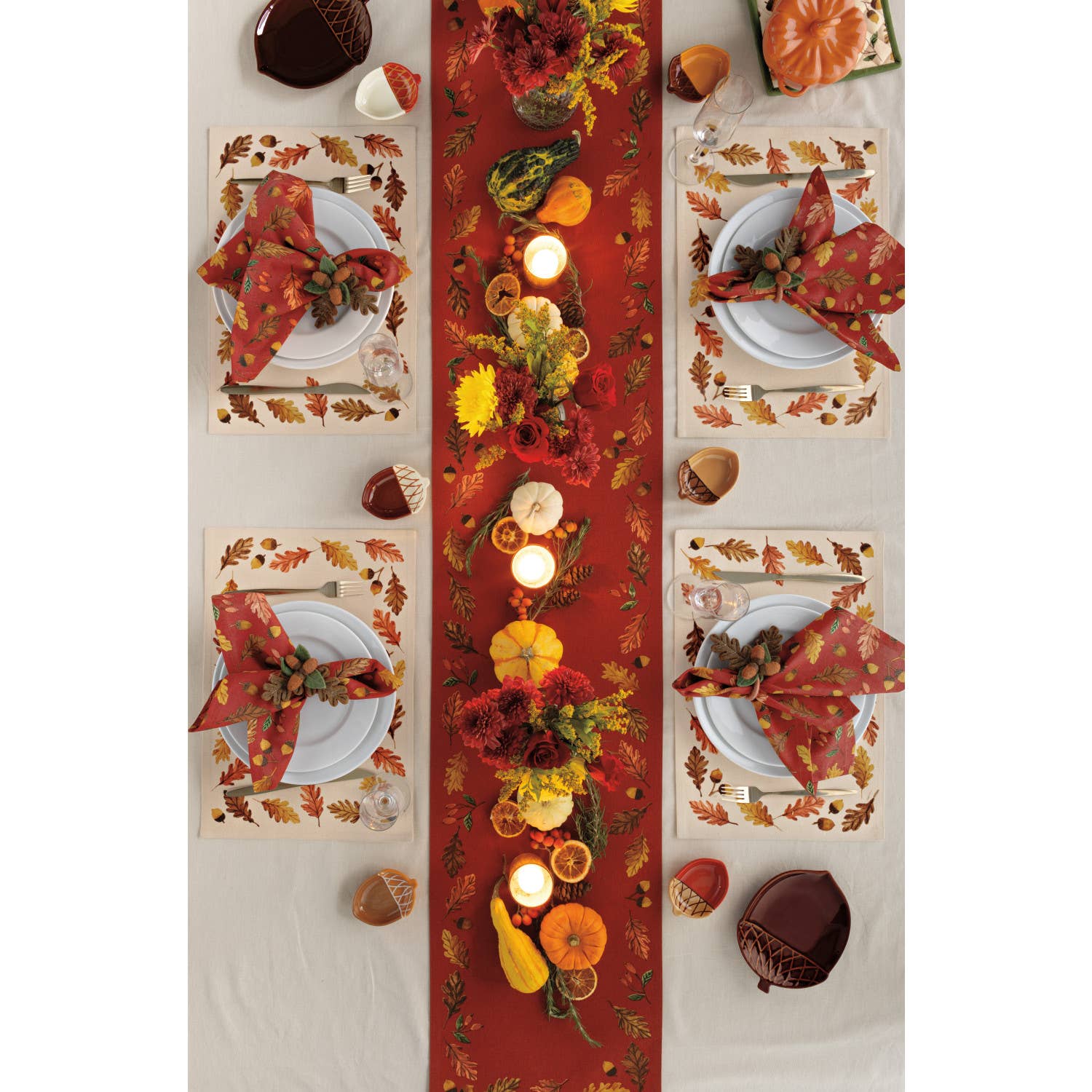 Now Designs by Danica - Wholesale Decorative Plate/Dish/Bowl - Oak and Acorn Dish2