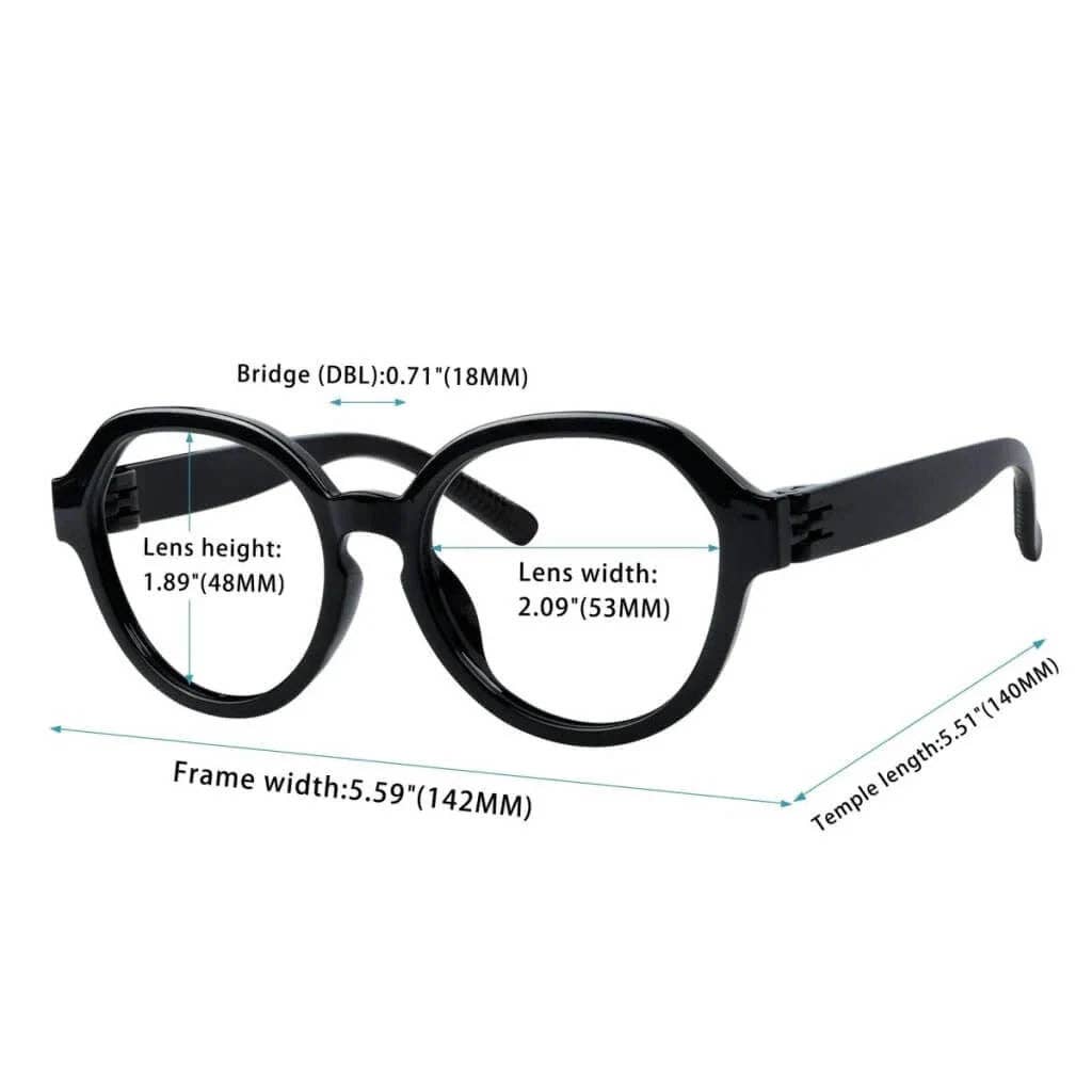 SPARE-SPECS, LLC - Wholesale Brillen - Uniseks - Oversized 30% Blauwlicht Blokkerende Metalloze Schroefloze Bril18