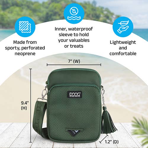 DOOG & Outback Tails & Country Tails - Wholesale Crossbody Bag - Women's - DOOG Neosport Dog Walking Bag - Green