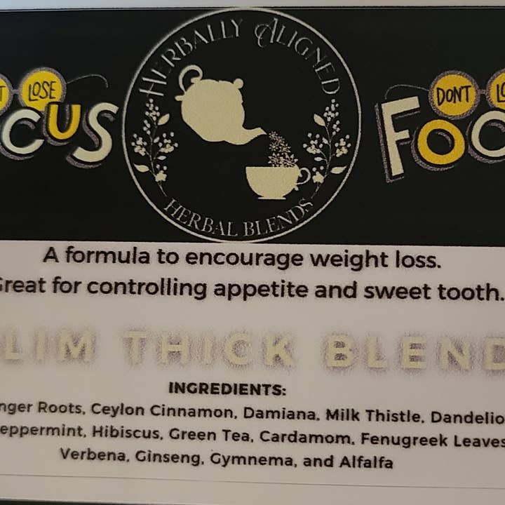 Slim Thick Tea for wholesale by Aligned Herbally