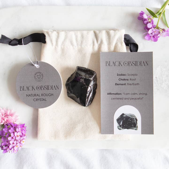 Something Different Wholesale - Venta al por mayor Piedras/cristales espirituales - Cristal curativo de obsidiana negra en bruto0