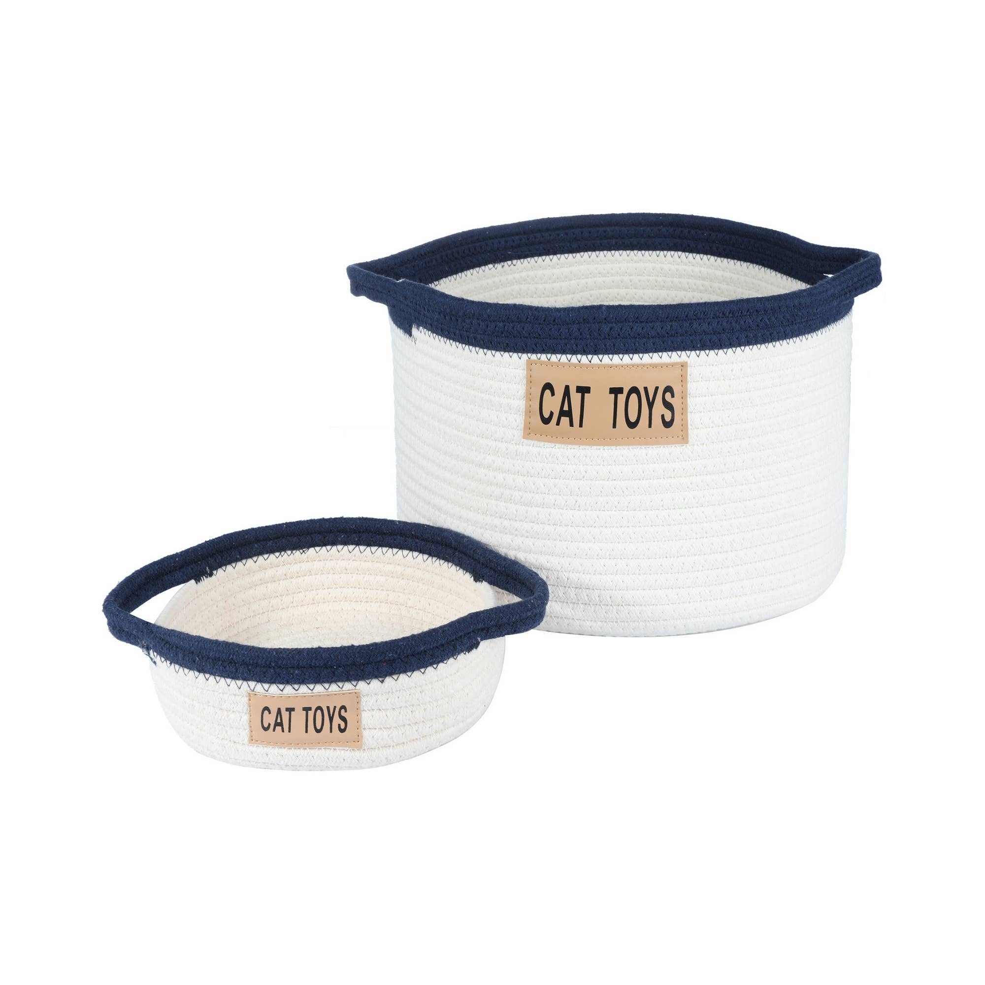 Midlee Designs - Wholesale Basket - Midlee Cat Toy Rope Cotton Basket (Large)10