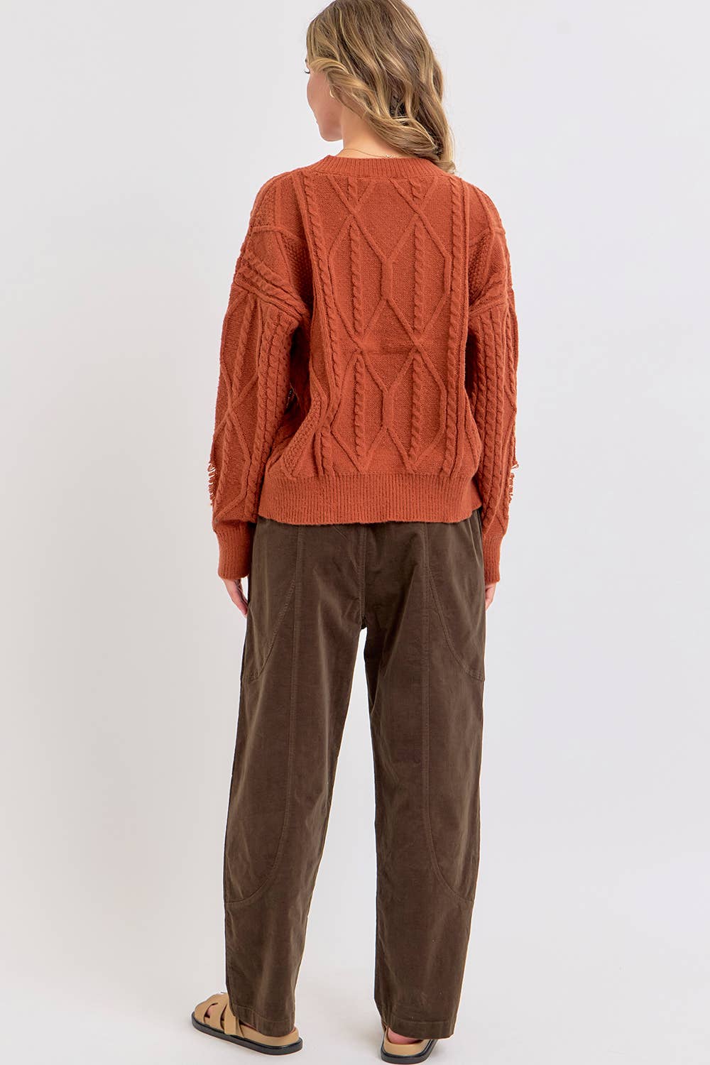 Sweet Lovely by Jen - Wholesale Pants - Women's - EASY CASUAL EVERYDAY PULL-ON RELAXED  CORDUROY PANTS 52