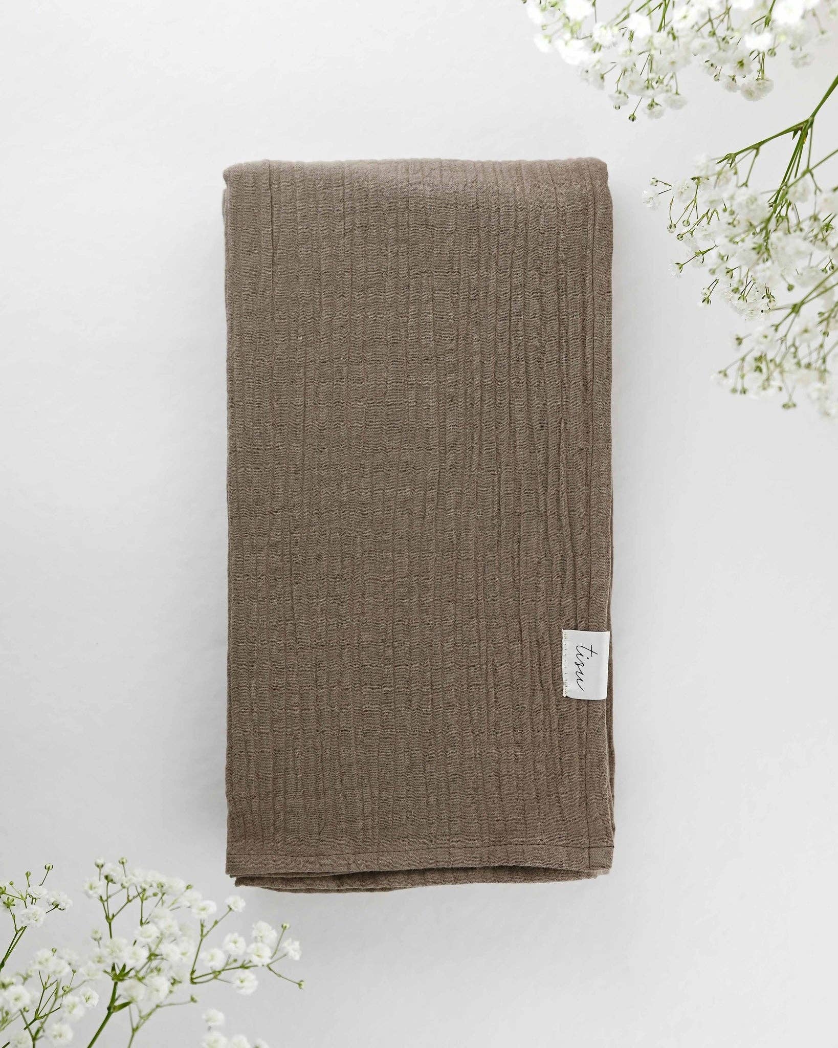 TISU - Vendita all'ingrosso Copertina avvolgente - Neonati - Fasciatura in mussola TISU, Mocca0