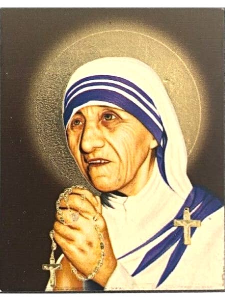 Aimant à icônes sérigraphiées Mother Teresa pour la vente par The Art of the Icon