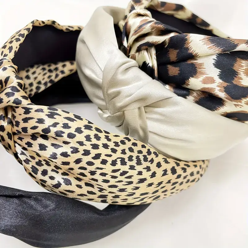 Kids4trendy - Wholesale Fashion Headband - Women's - Headband for women 4 pieces vintage leopard2