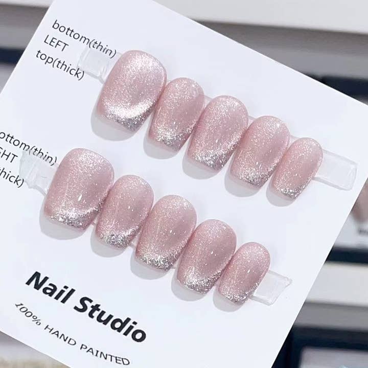 hand made Press on Nails 19378 for wholesale by foamboxnail