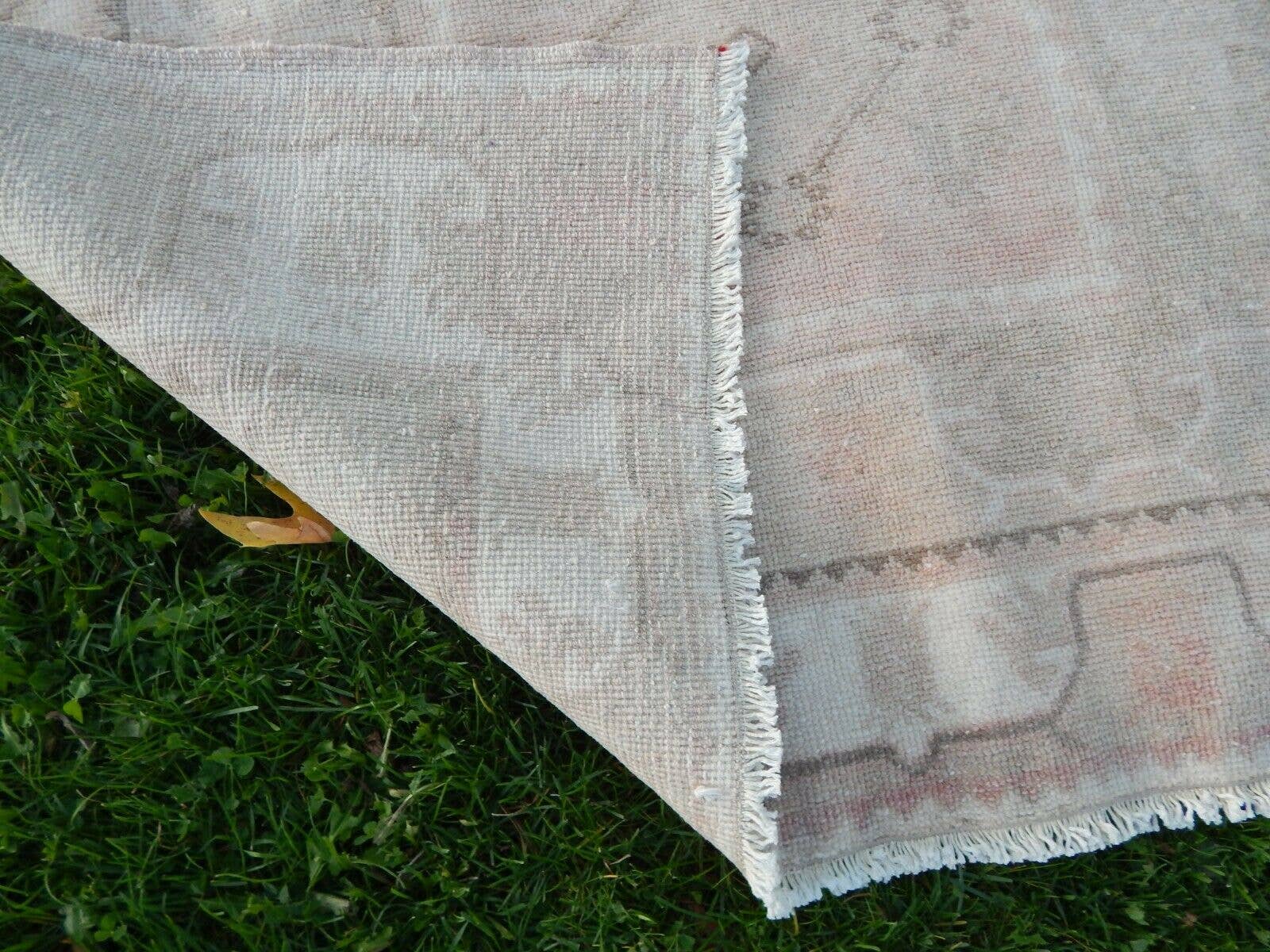 Vintage Pillows Store - Wholesale Runner Rug - Distressed Vintage Turkish Oushak Runner - Pastel Kurdish10