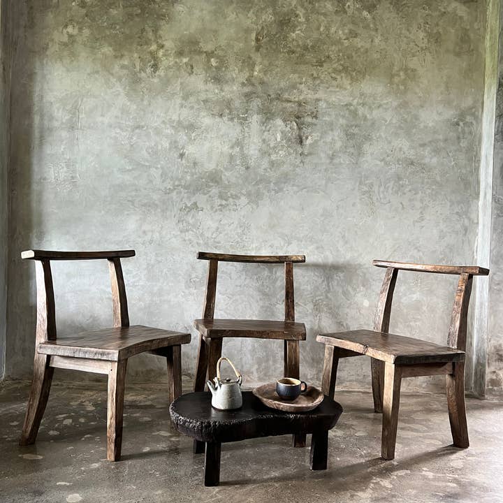 Office Objets – wholesale Chair – Large chair or armchair in antique teak H84 L6067