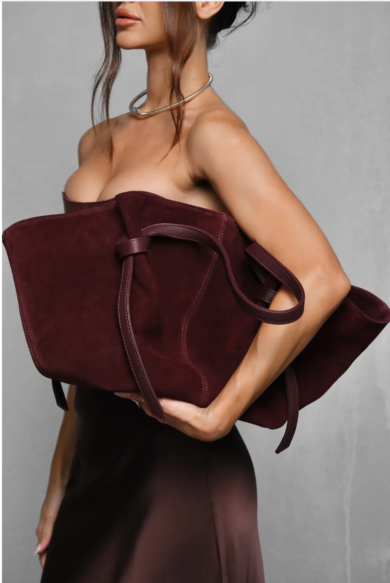 Nenya Fashion Limited – wholesale Top handle bag – women's – SUEDE BAG Ginger5