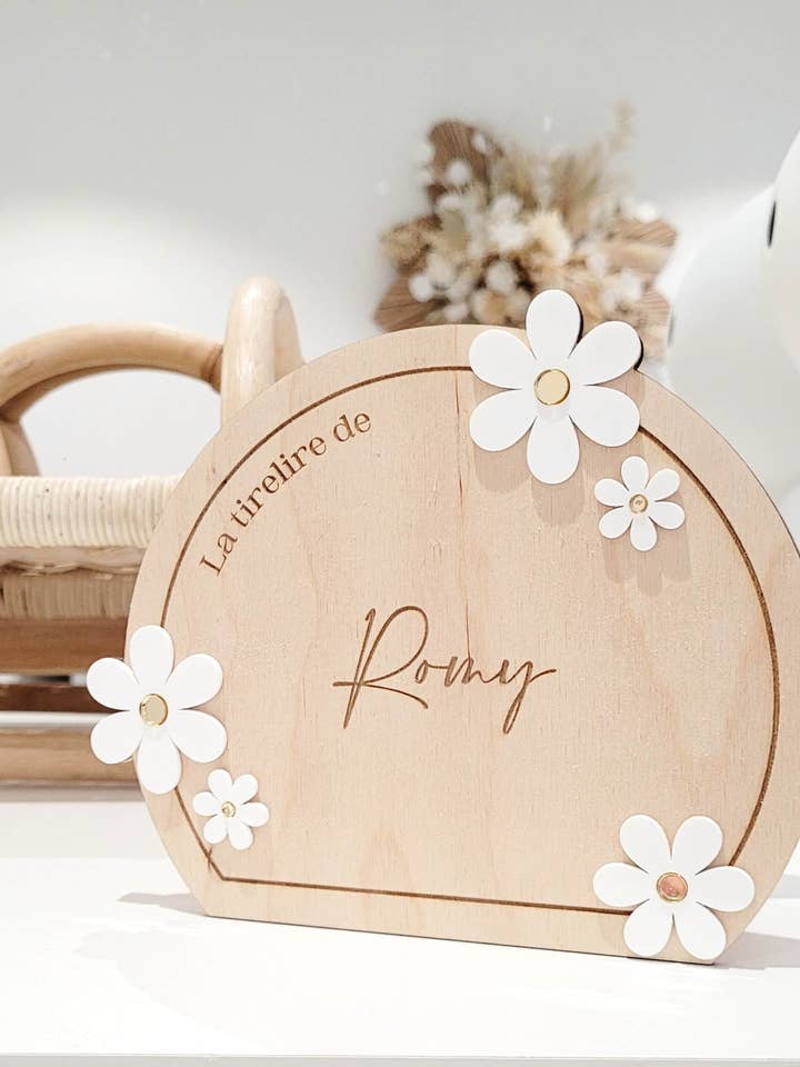 Personalized Daisy Model Children's Piggy Bank for wholesale by CW Evenements