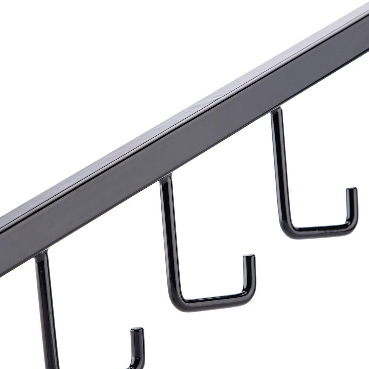 Store Supply Warehouse - Wholesale Retailer Display - Accessories - Black 5-J-Hook Waterfall Faceout For Wire Grid 6