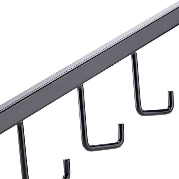 Store Supply Warehouse - Wholesale Retailer Display - Accessories - Black 5-J-Hook Waterfall Faceout For Wire Grid 6